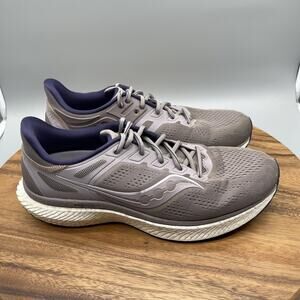 Saucony Hurricane 23 Shoes Womens Size 12 Gray Purple Running PWRRUN+